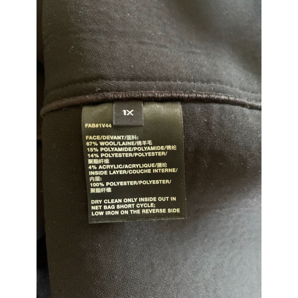 Lafayette 148 Wool Blend Oversized Coat Black Multi 1X Excellent Condition - Picture 13 of 13